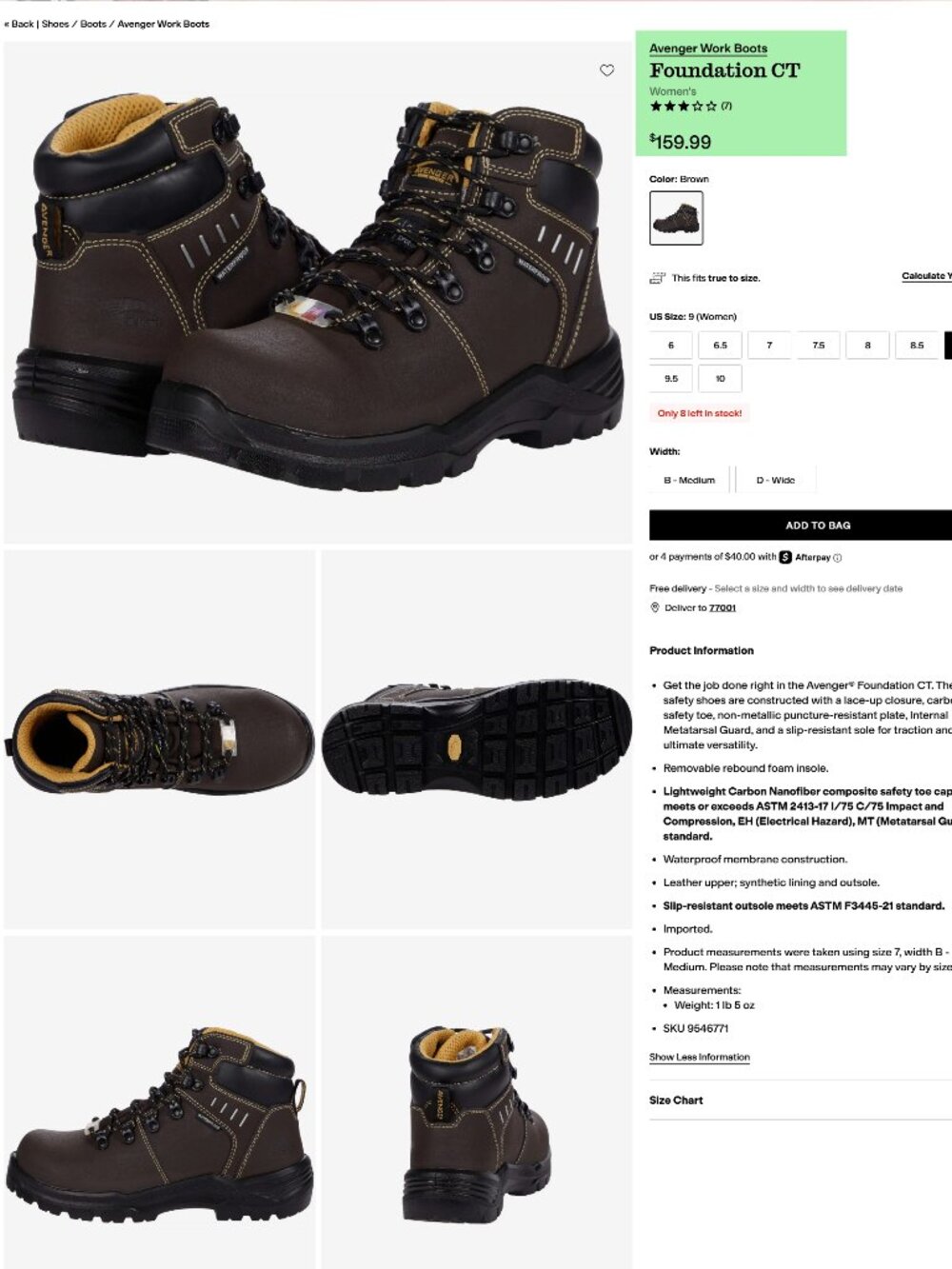 Avenger Work Boots